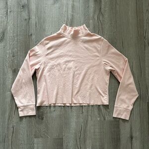 Pink Vintage Cropped Turtleneck